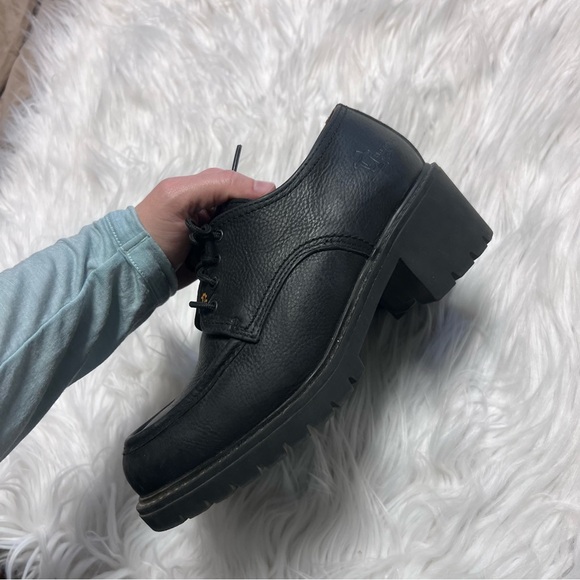 Havana Joe Black Leather Lace-Up Shoes - Picture 2 of 8